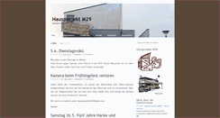 Desktop Screenshot of hausprojekt-m29.org
