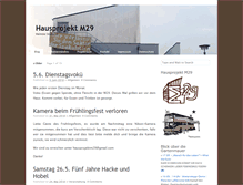 Tablet Screenshot of hausprojekt-m29.org